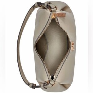 DKNY Beige Leather Shoulder Bag